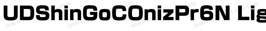 UDShinGoCOnizPr6N Lig字体转换